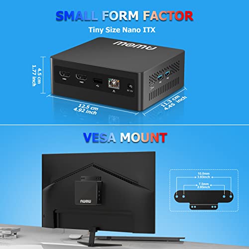 AWOW Mini PC, Intel Celeron J4105 8GB DDR4, 256GB M.2 SATA SSD, Mini Desktop Computer, AL34 Micro PC, 4K@60Hz, Dual HDMI2.0, 2.4G/5G Dual WiFi, Gigabit Ethernet, 5 X USB, BT4.2 – Bild 6