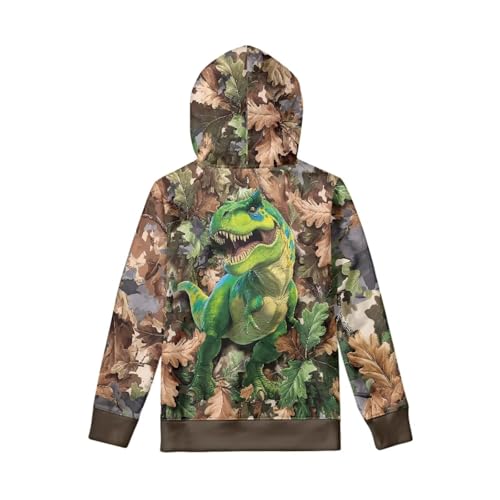 Image of WELLFLYHOM Boys Hooded Sweatshirts Hoodie Pullover Cool Graphic Crewneck Blouses Size 6-16