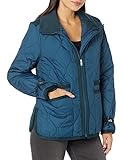 Marc New York by Andrew Marc Women's Devoe Relaxed Fit Puffer Quilted Jacket, SURF, Large