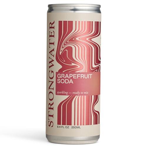 Strongwater Grapefruit Soda - 12pk (8.4 FlOz) - NA Grapefruit Soda Cans