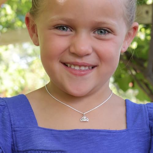 Cherished Moments Children's Sterling Silver Fairy Princess Tiara Necklace, 14"2