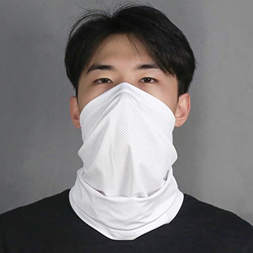 KESYOO Polaina de pescoço multifuncional proteção solar máscara de proteção facial lenço de pescoço