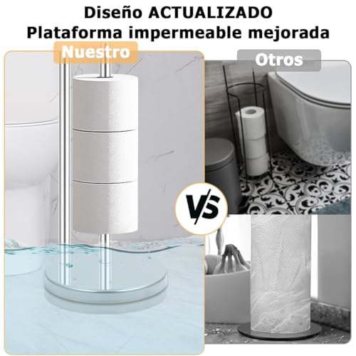 Lista de Portarrollos de pie para papel higiénico que Puedes Comprar On-line. 27 Portarrollos de pie para papel higiénico marca Maxgeen (3)