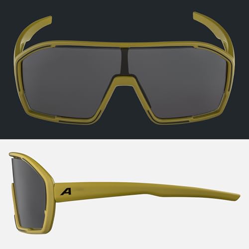 ALPINA BONFIRE MIDNIGHT-GREY MATT Sportbrille, olive matt, One Size – Ansicht 5