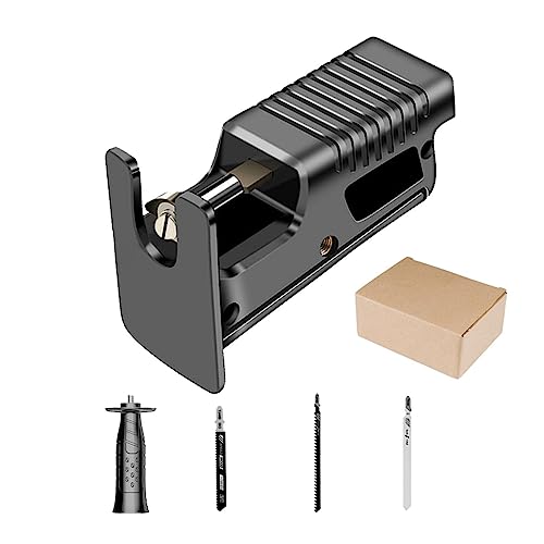 Kasmole Sierra recíproca portátil | Sierra caladora para Taladro eléctrico Alta Resistencia - Accesorio Taladro Sierra Profesional Multifuncional Taladro eléctrico Resistente