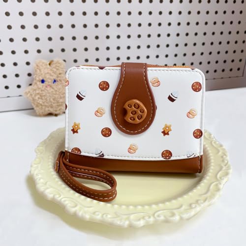 Image of Sunwel Fashion Girls Cutest Prints Wallet Card Slots Small Wallet with Zipper Coin Pouch Wallet for Women