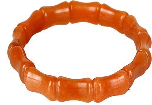 ExcelRed Carnelian Cut Shaped Beads Bracelet Carnelian Worry Stone: Courage – Beyond – Motivation