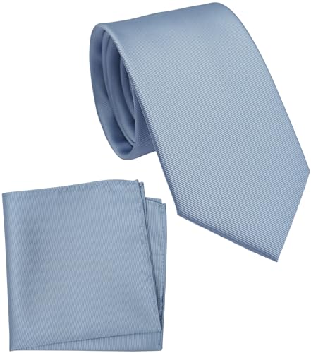 Image of Classic Tie and Pocket Square Set for Men, 3.2-Inch Standard Width