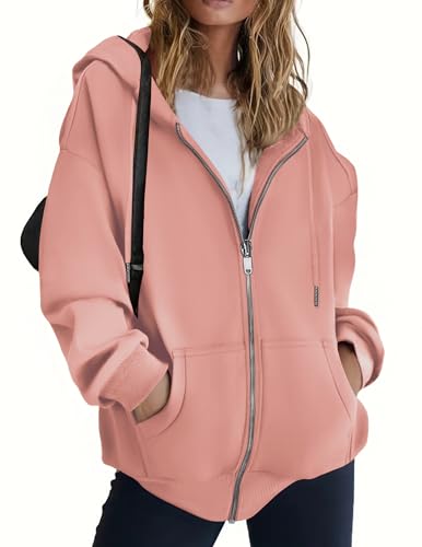 Sweat à capuche surdimensionné zippé coupe ample tendance mode 2026