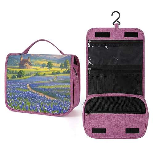 Trousse de toilette étanche avec crochet de suspension utile