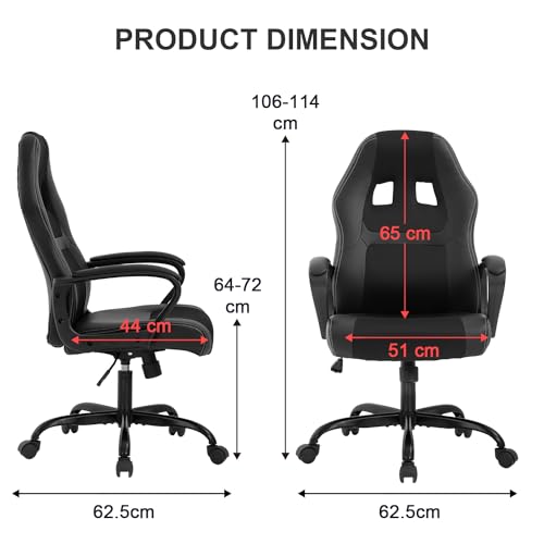 BestOffice-Office-Chair-PC-Gaming-Chair-Cheap-Desk-Chair-Ergonomic-PU-Leather-Executive-Computer-Chair-Lumbar-Support-for-Women-Men - Izzgadgets.com