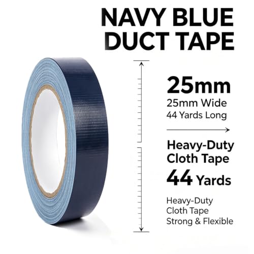 Image of Heavy Duty Duct Tape 1 Inch X 44 Yards Navy Blue