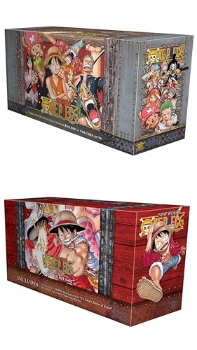 FOLREBAS One Piecee Boxes Manga Blind Box: Set 3 Volumes 47-70 with Premiu Thriller bark to New Worldor or Set 4 Volumes 71-90 with Premiu Dressrosa to Reverie send at random