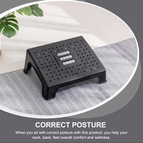 Repose-pieds de bureau multifonction avec surface massante en PP - 6