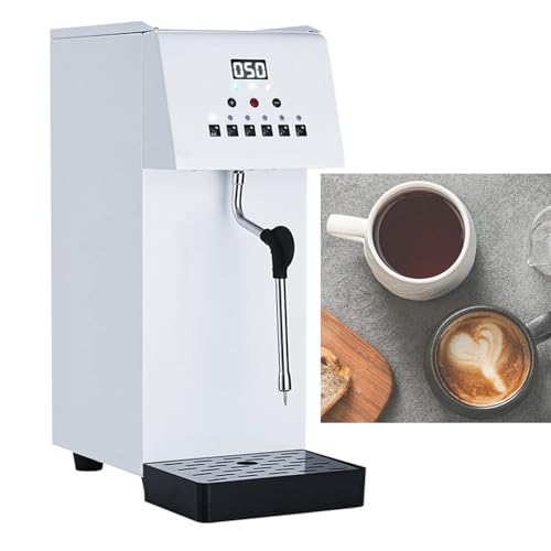 Ymnogjie Espumador de Leche Electrico,Milk Frother con 5 Temperaturas Preconfiguradas,Pantalla LED,Caldera Vapor,Hervidor Agua,para Café/Latte/Capuchino