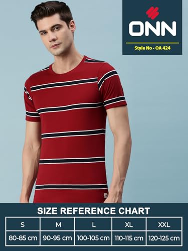Image of ONN Men's Striped Relaxed Fit T-Shirt