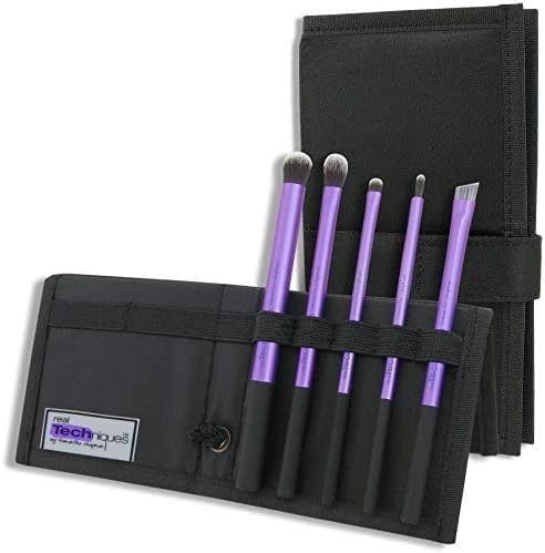 X Real Techniques 01406-PURPLE Make Up 5 Piece Brush Set For Professional Makeup Artist