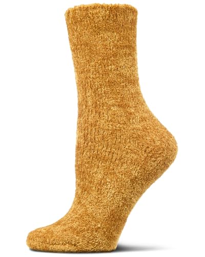 Image of MeMoi Women's Velour Luxe Plush Crew Socks