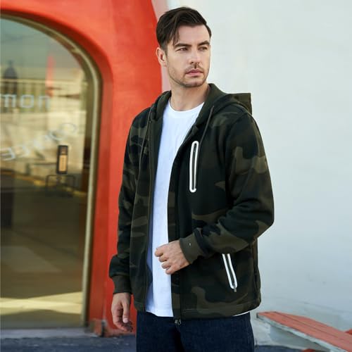 LBL Leading the Better Life Men's Zip Up Hoodie Long Sleeve Fleece Hooded Sweatshirt with Zipper Pockets3