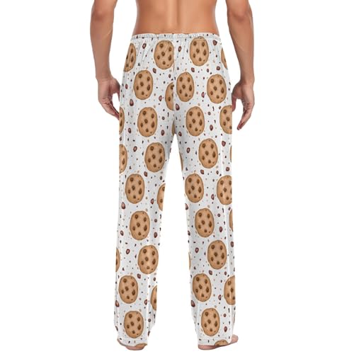 Laprad Men's Cookies Pajama Pants Lounge Pjs Bottoms Soft Sleep Pant with Pockets Drawstring3