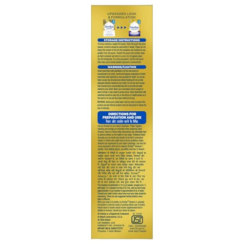Image of Similac Advance Stage 1 (Up to 6 months) Infant Formula - 400g Powder Box