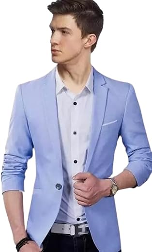 HUMJOLI Casual, Formal, Party, Festive and Wedding Blazer, Single Breasted for Men