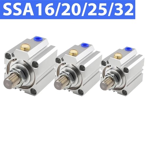 Cylindre pneumatique SSA32 pour espace restreint et serrage mécanique de précision - 3