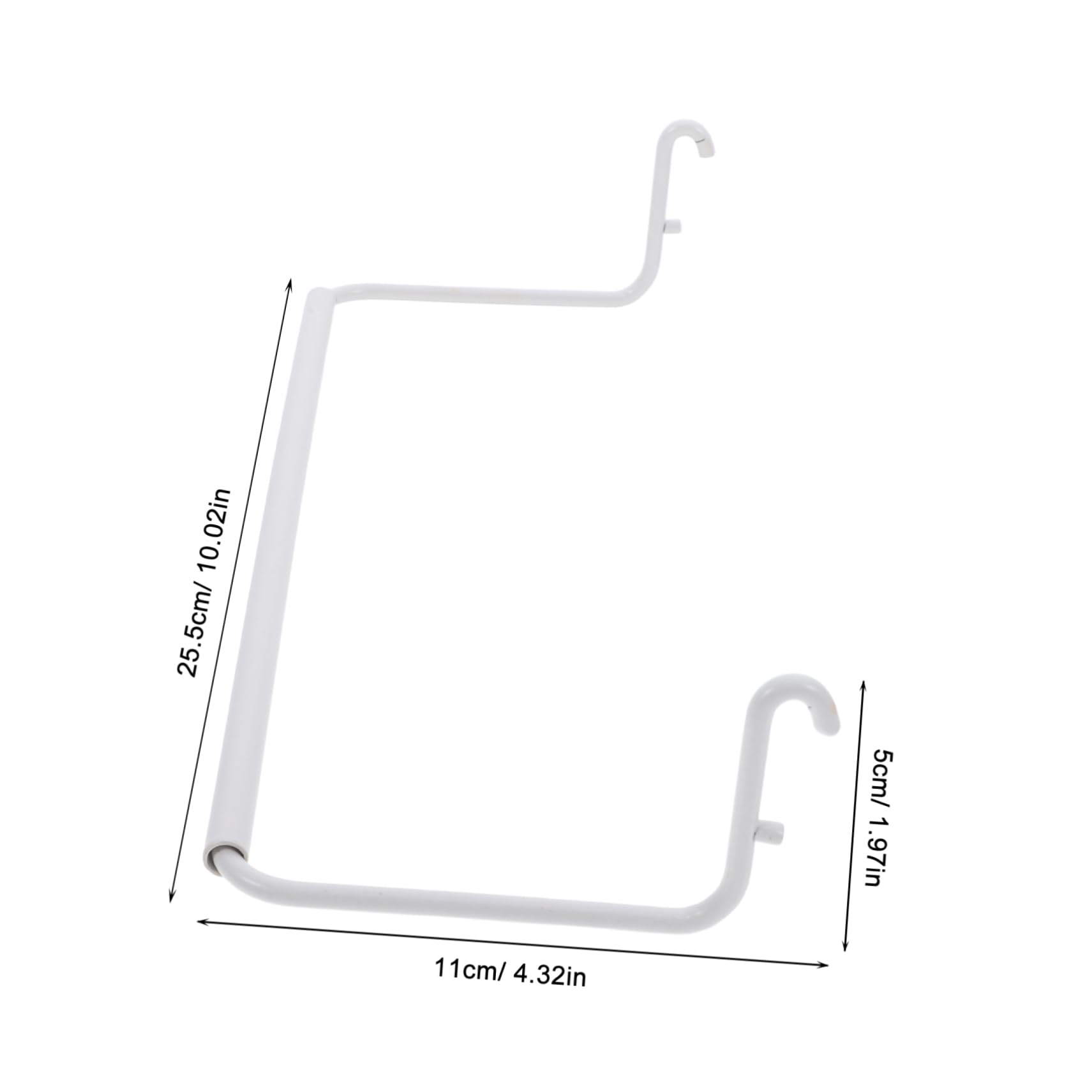 Ciieeo 2 Stück Pegboard Zubehör Edelstahl Lochwand Papierhandtuchhalter Ausziehbar Einfache Installation für Papierhandtücher im Zuhause und Wohnzimmer