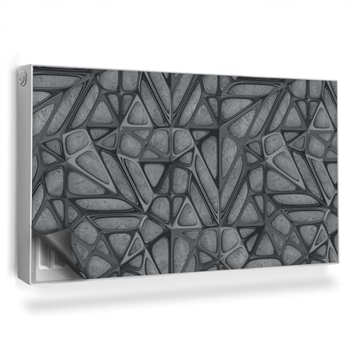 Cache Radiateur 110x60 cm Couverture Magnétique Abstraite pour Salon - 2