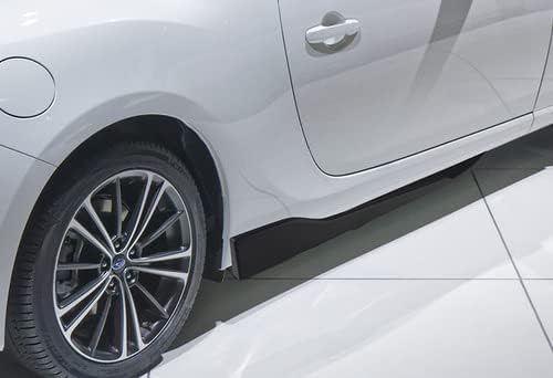 5pcs Combo Front Bumper Body Kit Lip + Side Skirt Extensions Diffuser Compatible with 2013-2015 Nissan Altima Sedan/4DR Only (Unpainted Black)