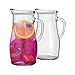 Argon Tableware 2 pièces Tallo Verre d'eau Ensemble Jug - Grand Pichet Carafe avec poignée pour l'eau, jus, thé glacé - 1.8L