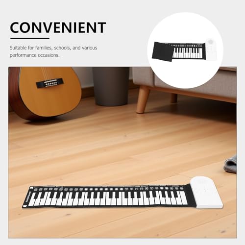 Clavier de piano numérique portable instrument musical compact pliable - 3