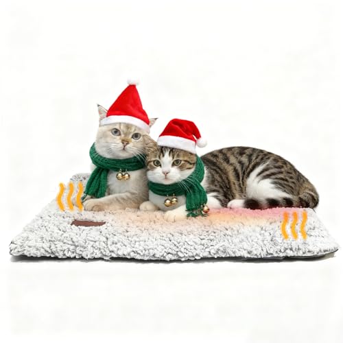 MORA PETS Self Heating Cat Bed Washable Heated Cat Blanket W