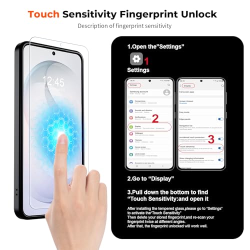 Image of SUPFINE Magnetic for Samsung Galaxy S26 Plus Case with Screen Protector, (Built-in Magnets) (Military Grade Drop Protection) Slim Translucent Shockproof Phone Case,Black