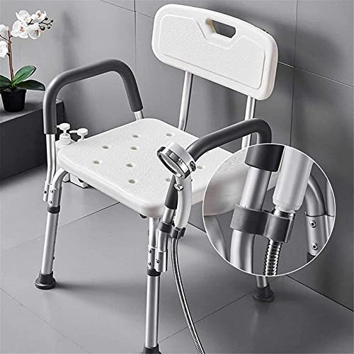 Tabouret robuste réglable en hauteur contre les risques de chute dans la baignoire et la douche - 2