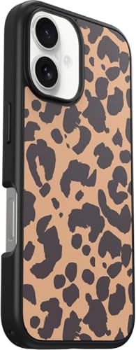 Image of OtterBox iPhone 16 (Only) - Symmetry Series+ Case - Leo Look (Black) - Snaps to MagSafe - Ultra-Sleek - Raised Edges Protect Camera & Screen - Non-Retail Packaging