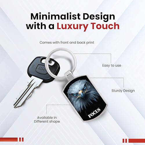 Image of Premium Printed Metal Keychain for Men & Women | High-Definition Artwork Print | Durable Key Ring for Car, Bike, Home & Office Keys | Stylish Decorative Key Holder Gift