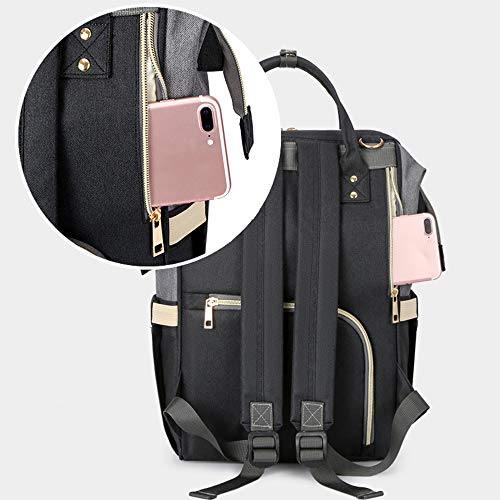 Sac à dos poussette bébé imperméable avec compartiment sec humide