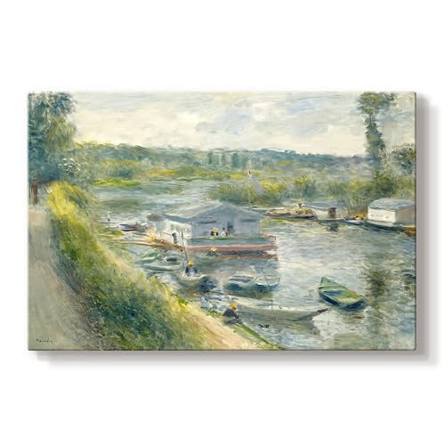 Pierre | Wash House Boat at Bas Meudon | Canvas Wall Art | LT626