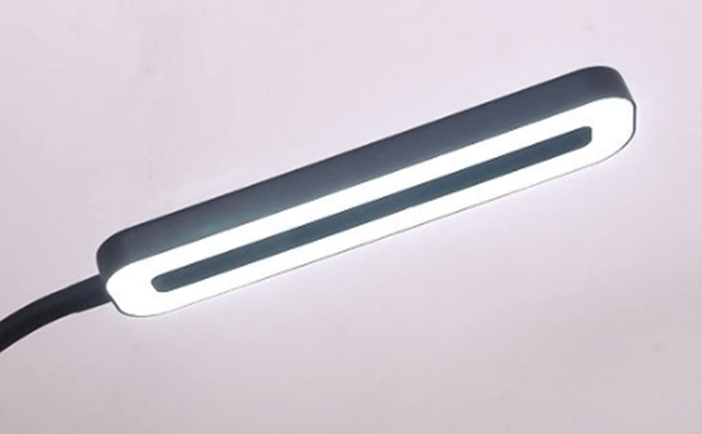 LED Schreibtischlampe Schwarz Klemmlampe Leselampe 12W Flexibles Klemmlicht 3 Farb & 10 Helligkeitsstufen Schwanenhals Klemmleuchte für Schlafzimmer Augenpflege Büro Tischlampe