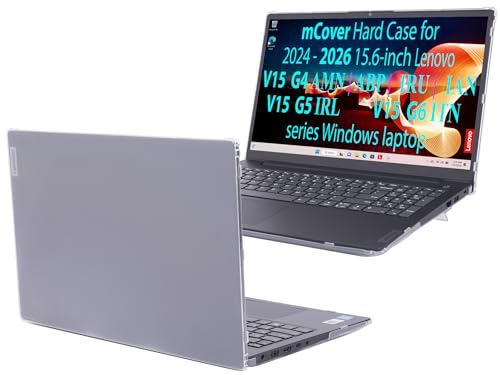 Funda Lenovo V15 G4 G5 G6 transparente mCover que evita golpes y arañazos de viaje
