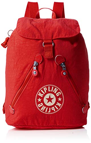 Kipling: Fundamental Nc  Mochilas Mujer  Rojo  Active Red