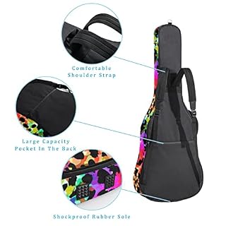 Hondank Housse de protection épaisse en éponge imperméable pour guitare acoustique, électrique, basse, guitare classique… - Les Beatles, Paul McCartney, John Lennon, RIngo Starr, George Harrison Hondank Housse de protection épaisse en éponge imperméable pour guitare acoustique, électrique, basse, guitare classique… – Image 3