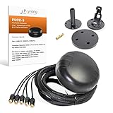 Poynting Puck-5 5-in-1 Transportation & M2M/IOT Antenna | 5G | 4G LTE | 2X2 MIMO | 2X2 MIMO WiFi | GPS/GLONASS | 617-4200 MHz | Black