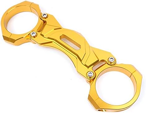 Accessories Front Fork Bracket Shock Absorber Damper Balance Brace for Honda CB650F 2014-2018 2015 2016 2017 - (Color: Black)