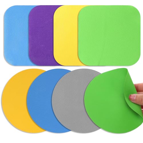 8pcs Rubber Jar Opener Grippers,Multi-function Jar Opener Gripper Pad,Bottle Openers for Seniors Suffering from Weak Hands Arthritis