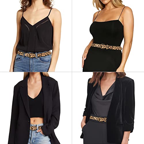 Womens Leopard Print Belt Animal Printed Belt for Women Suede Leather Waist Belt Zebra Casual Belts for Jeans/dress4