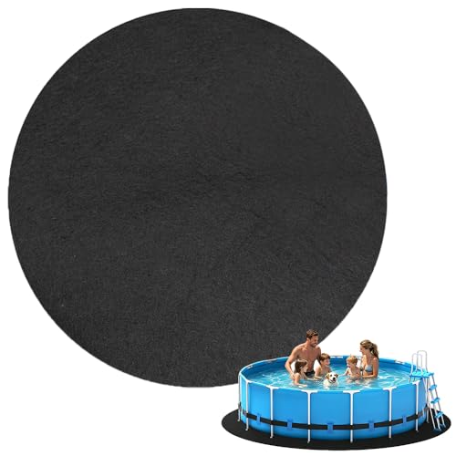SKJJM Pool Unterlage Outdoor 305cm Pool Bodenplane Runden Swimmingpool Bodenschutzplane Bodenmatte Poolunterlage Rund Bodenplane für Pools Whirlpool Matte für Hinterhof Garten Rasen