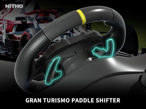 Image of Nitho Drive Pro ONE V24 Gaming Racing Wheel and Pedals, 270 Degree Steering Wheel for PC, PS4, Xbox One, Xbox Series X|S, Switch, Driving Car Simulator - for Arcade Games Only