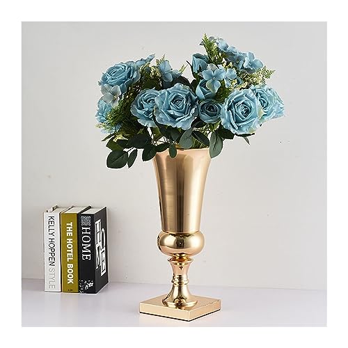 Vase pour les fleurs en métal or 62 cm décorations salons